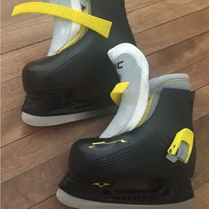 Kids Black and Yellow Ice Skates